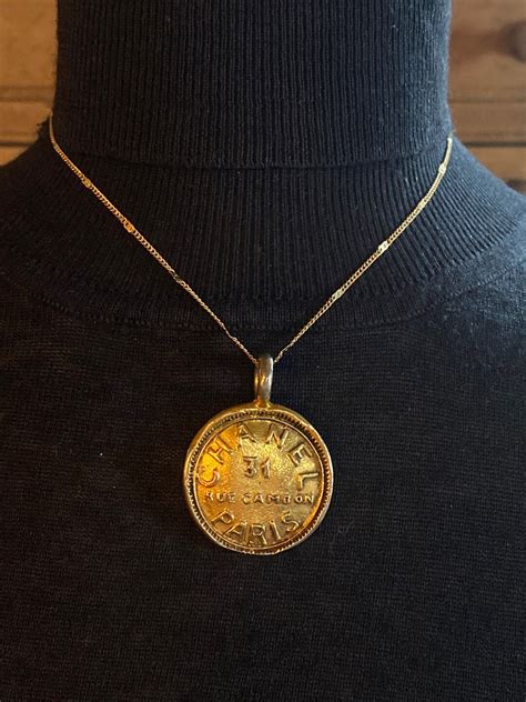 replica chanel rue cambon paris medallion pendant|CHANEL .